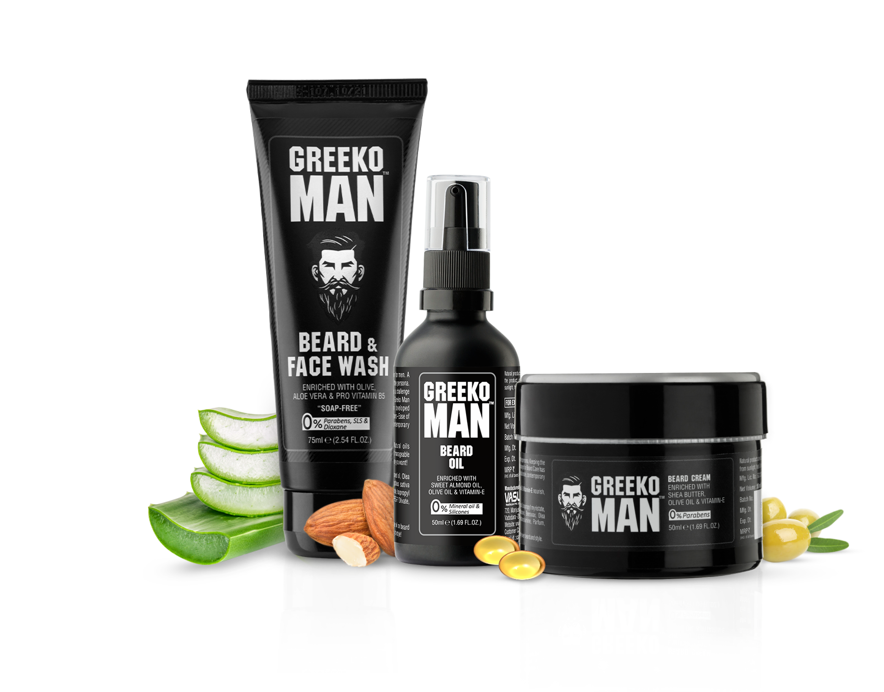 Greeko Man Beard Grooming & Styling Kit