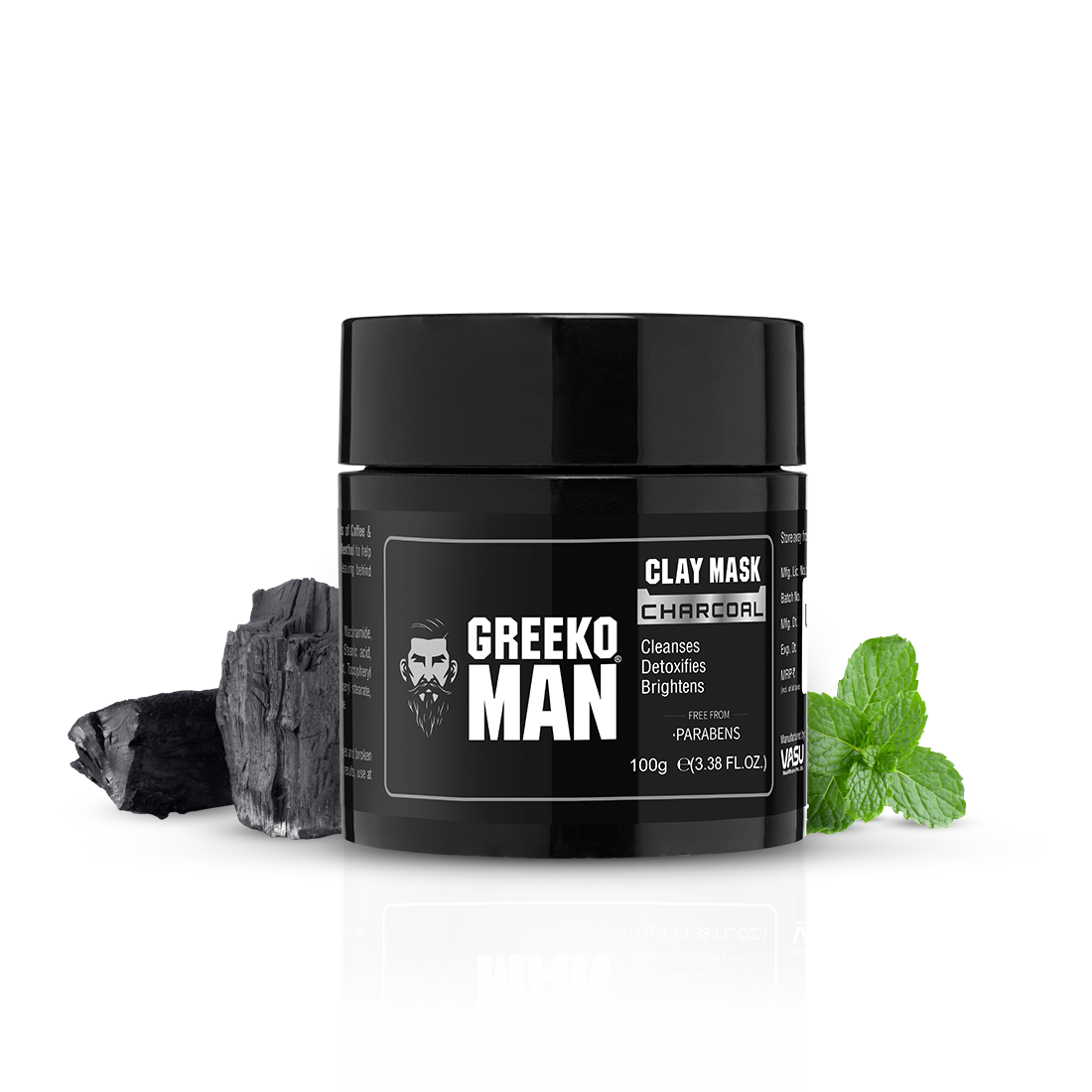 Greeko Man Charcoal Clay Mask